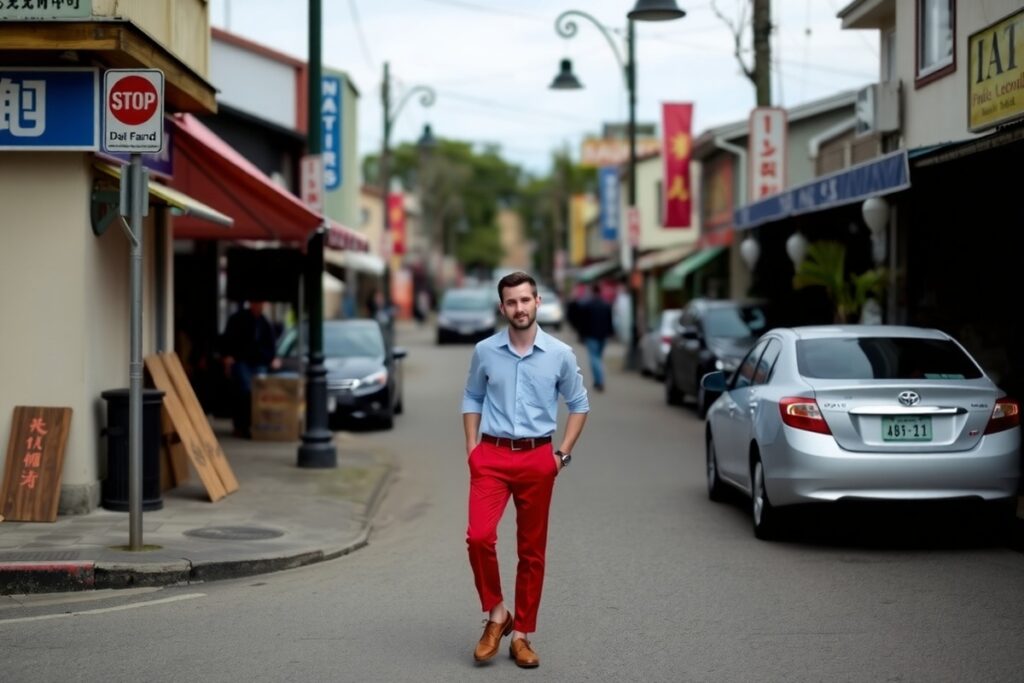 Les erreurs à éviter avec un pantalon rouge