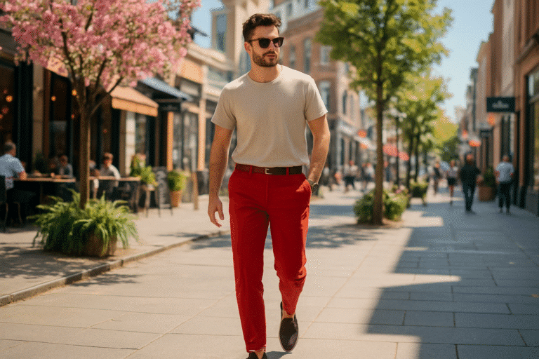 découvrez comment le pantalon rouge peut transformer votre look du week-end en ajoutant une touche de style audacieuse. trouvez des conseils tendance et des idées de tenue pour illuminer vos journées de détente.
