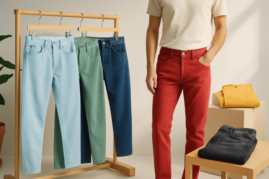découvrez les couleurs tendances de jeans pour homme en 2025. explorez les teintes incontournables qui définiront votre style cette année, des classiques intemporels aux nuances audacieuses. mettez à jour votre garde-robe avec les dernières inspirations mode et adoptez le look qui vous fera remarquer.